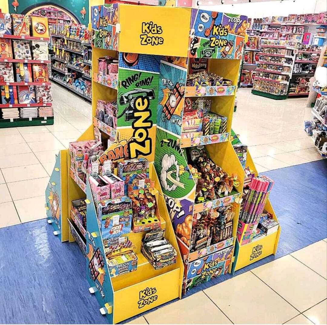 Display promocional para supermercado